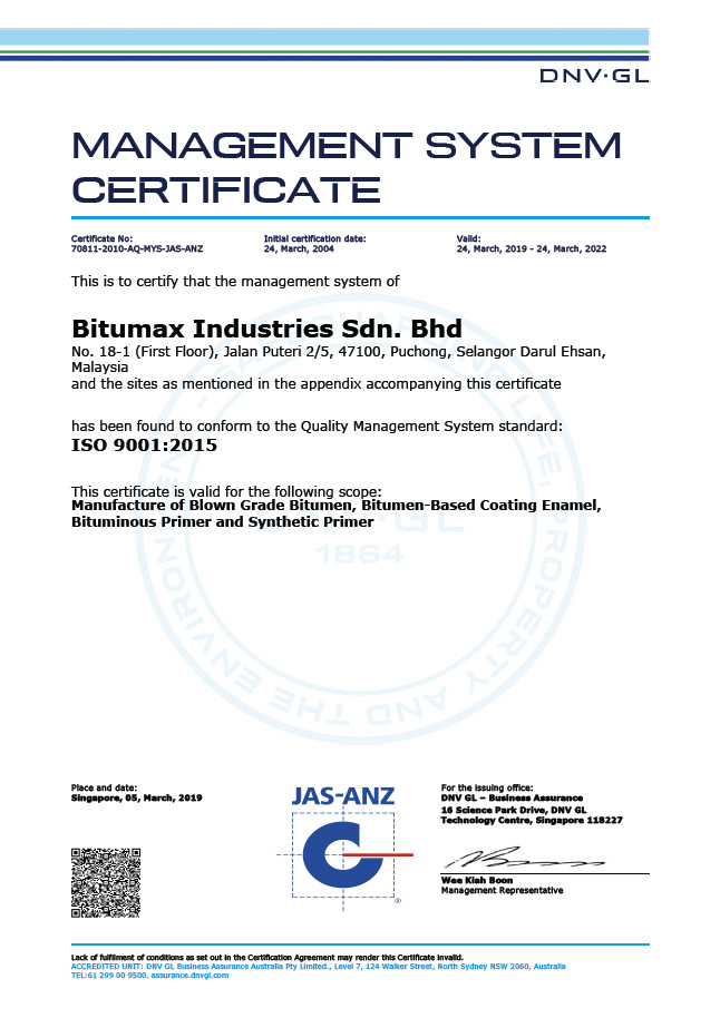 BMAX ISO 9001-2015 DNV CERTI( MAC 2019)